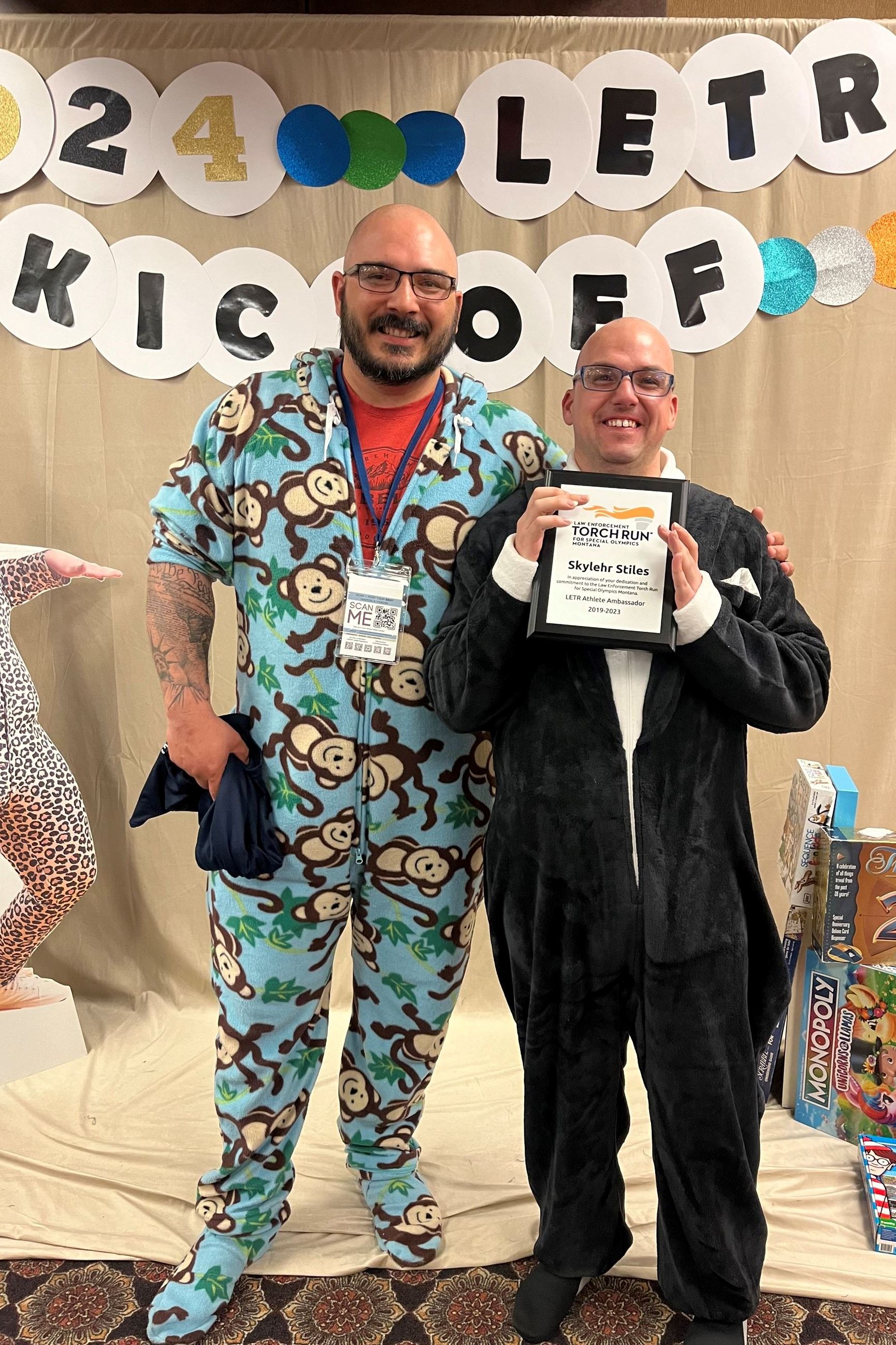 Officer Larocque with participant at Special Olympics