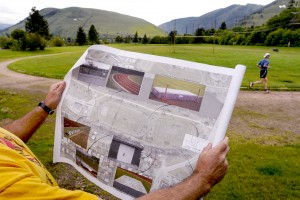 Person reading the newspaper