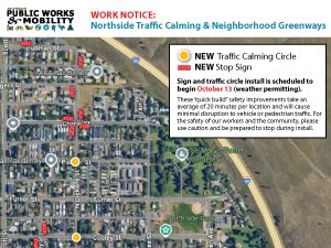 Northside Traffic Calming Work Begins October 13