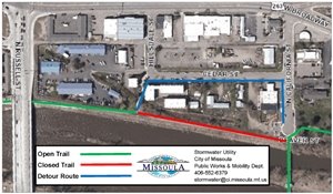 Levee Vegetation Detour Map - 2025
