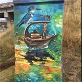 Painted Electrical Box