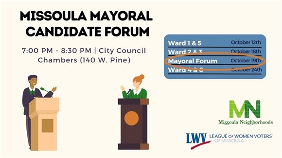 Mayoral Candidate Forum tonight! 