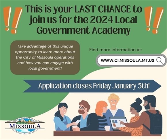 Local Government Academy applications close Friday Jan 5th