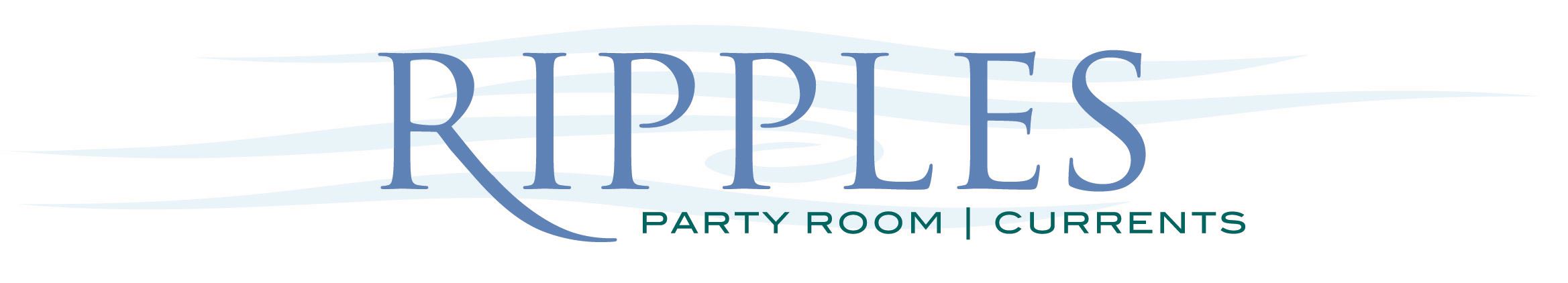Ripples Party Room decorative logo