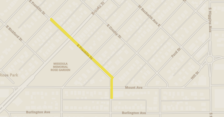 Ivy Franklin Safety Improvement Project Map